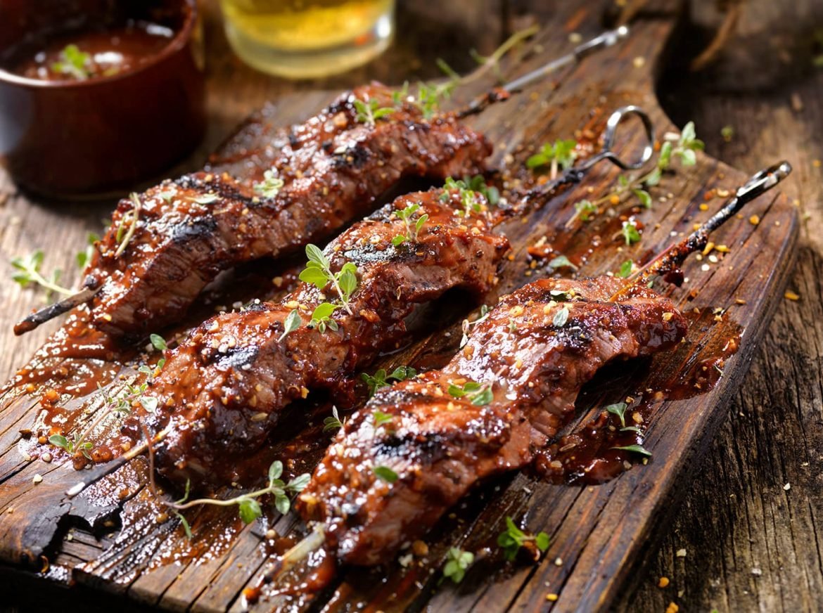 appetitefy BBQ Steak Skewers With Herbs Simple Recipe