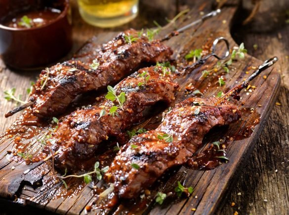 appetitefy BBQ Steak Skewers With Herbs Simple Recipe